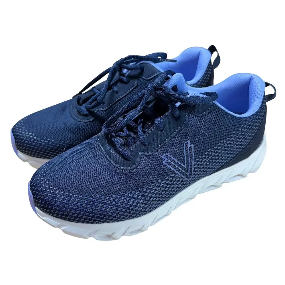 Vionic Mesh Lace Up Walking Sneaker Priscilla Blue Women's Size 8.5W EUC